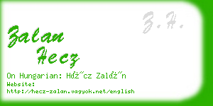 zalan hecz business card